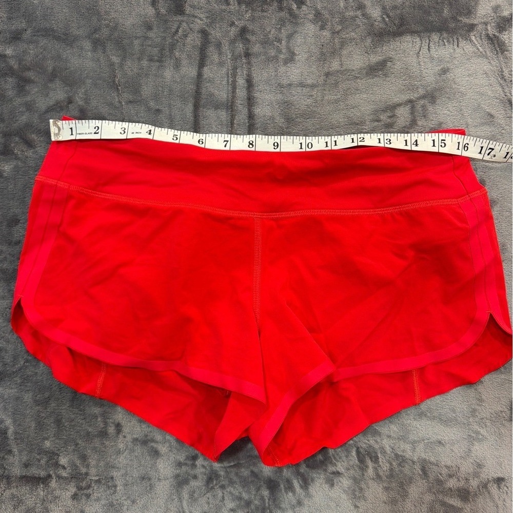 Lululemon Speed Up Shorts Womens Red Low Rise Running 2.5" Inseam Size 8 - Picture 7 of 9